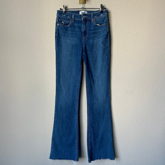 PAIGE High Rise Laurel Canyon Flare Jeans in Empire Size 25 - Picture 2 of 6